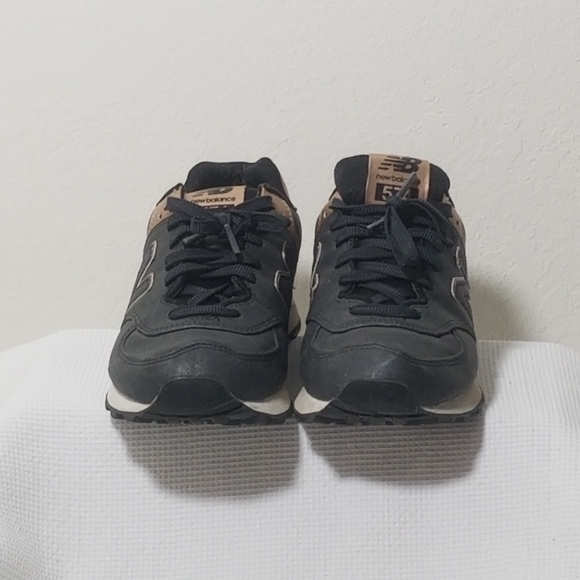 New Balance Women's Black and Bronze Sneakers - Picture 8 of 9